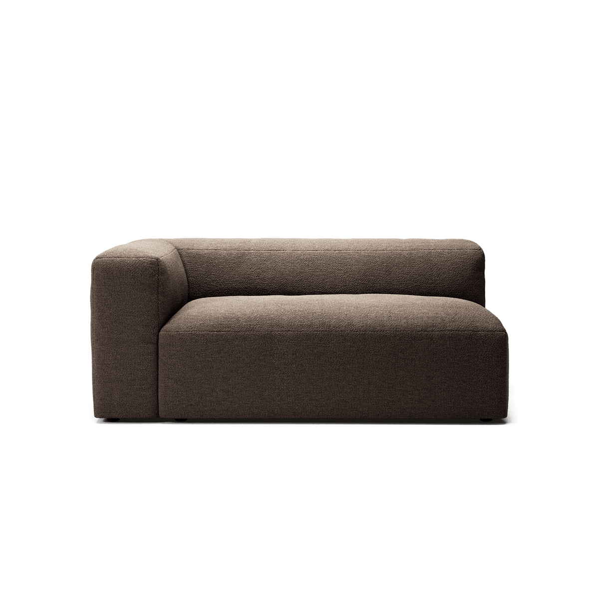 MONOLITH - 2 Seat - Left - Glint Bouclé Dark Brown