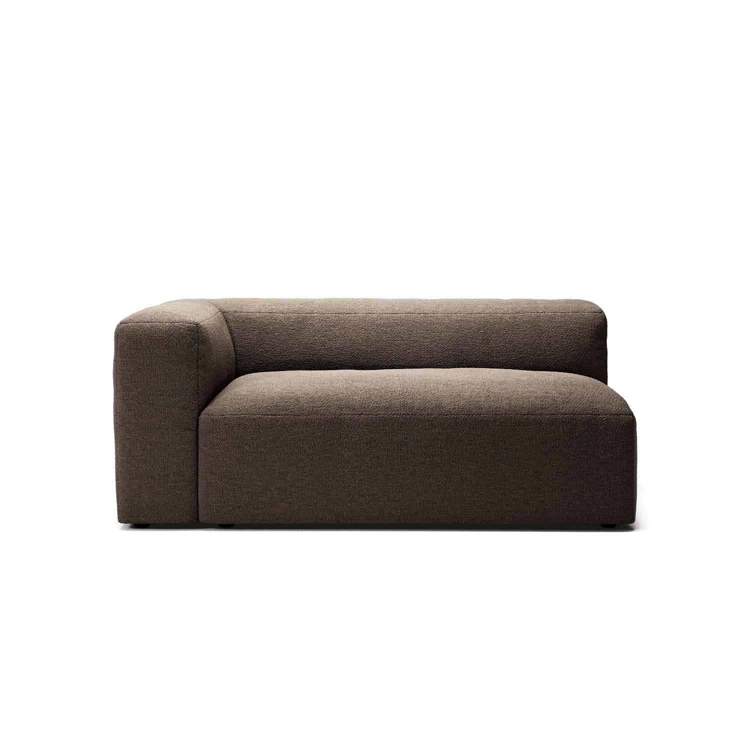 MONOLITH - 2 Seat - Left - Glint Bouclé Dark Brown