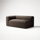 MONOLITH - 2 Seat - Left - Glint Bouclé Dark Brown