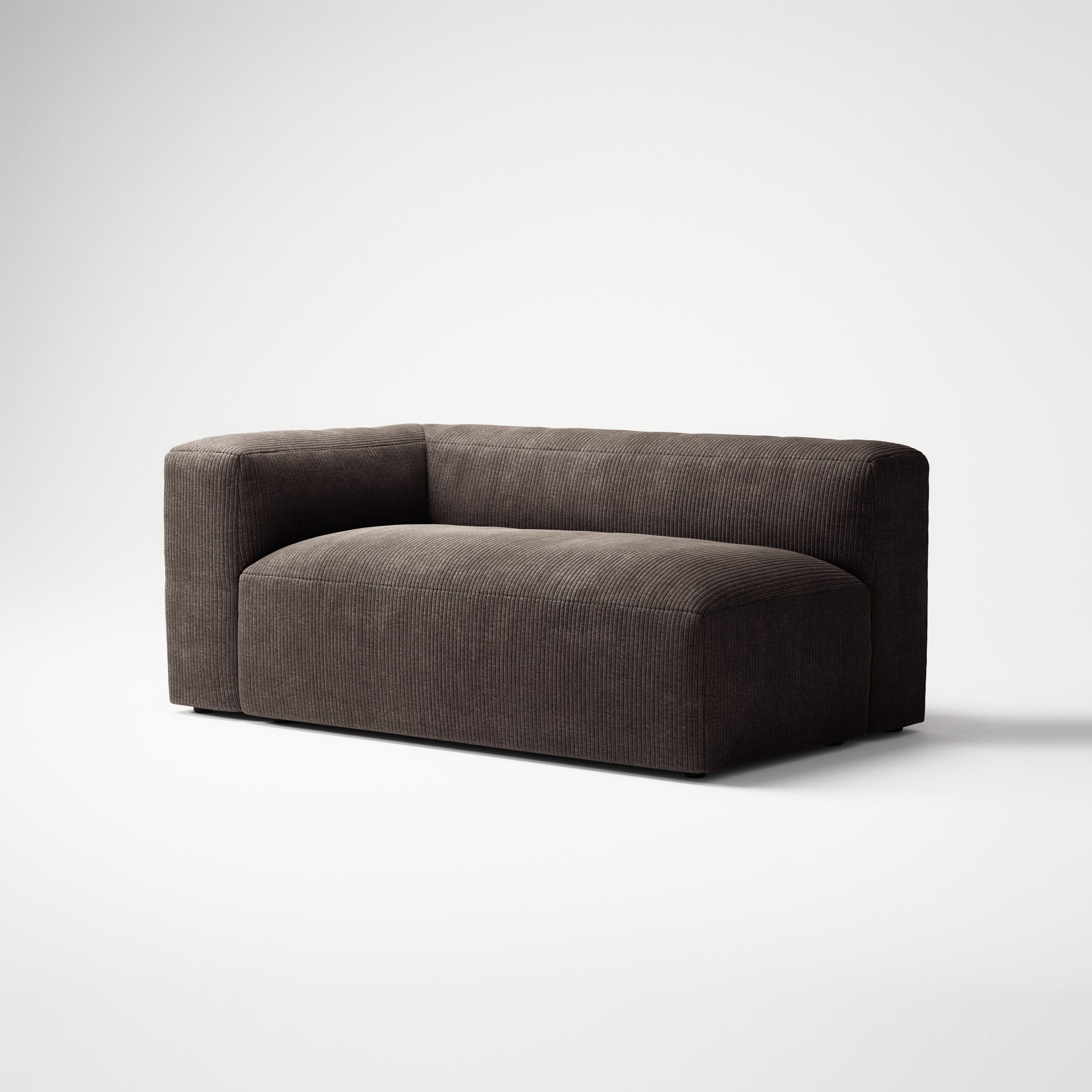 MONOLITH - 2 Seat - Left - Bold Corduroy Dark Brown