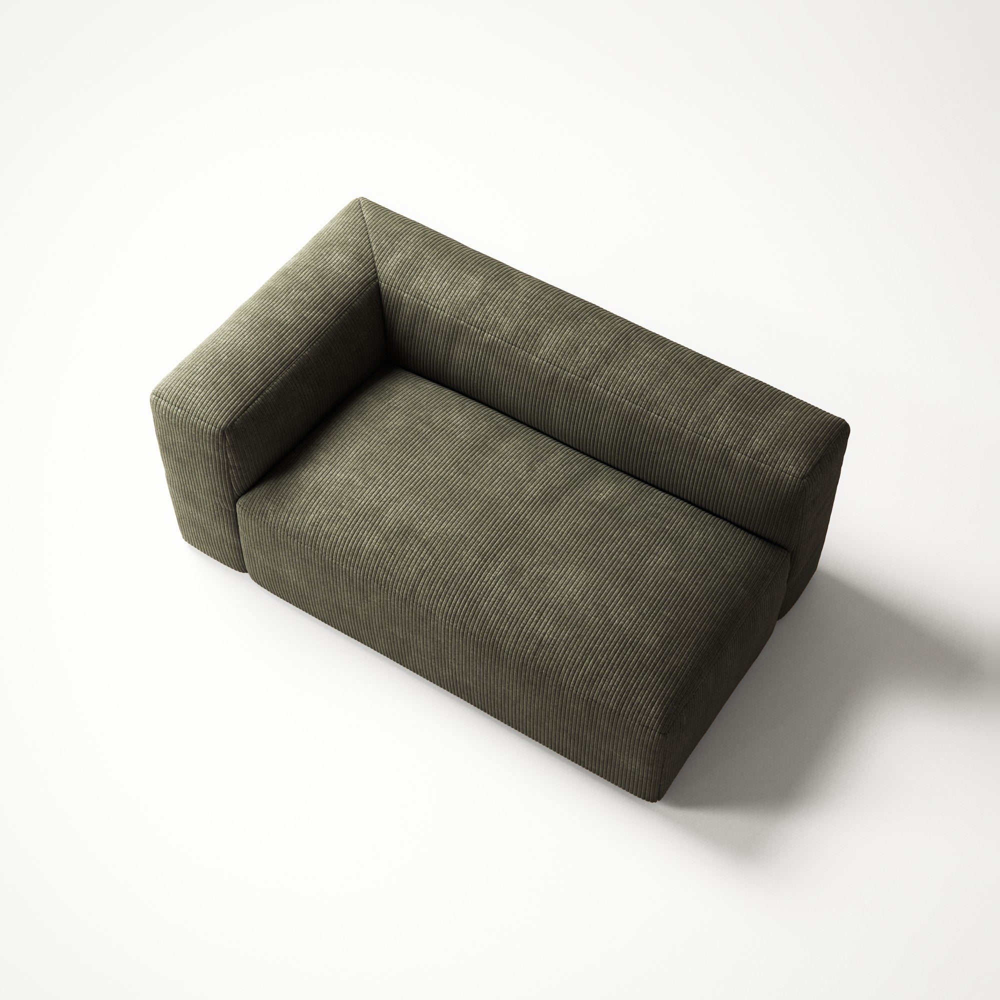 MONOLITH - 2 Seat - Left - Bold Corduroy Moss Green