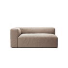 MONOLITH - 2 Seat - Left - Soft Matte Velvet Warm Beige