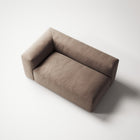 MONOLITH - 2 Seat - Left - Soft Matte Velvet Warm Beige