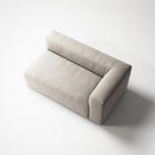 MONOLITH - 2 Seat - Right - Micro Chenille Grey Cream