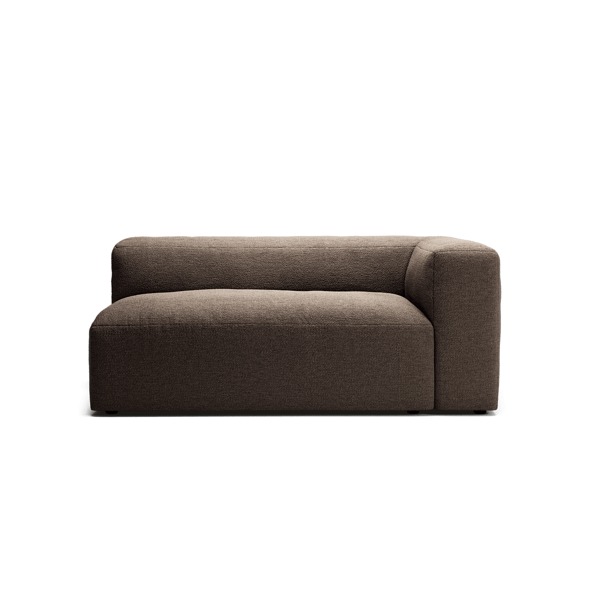 MONOLITH - 2 Seat - Right - Glint Bouclé Dark Brown
