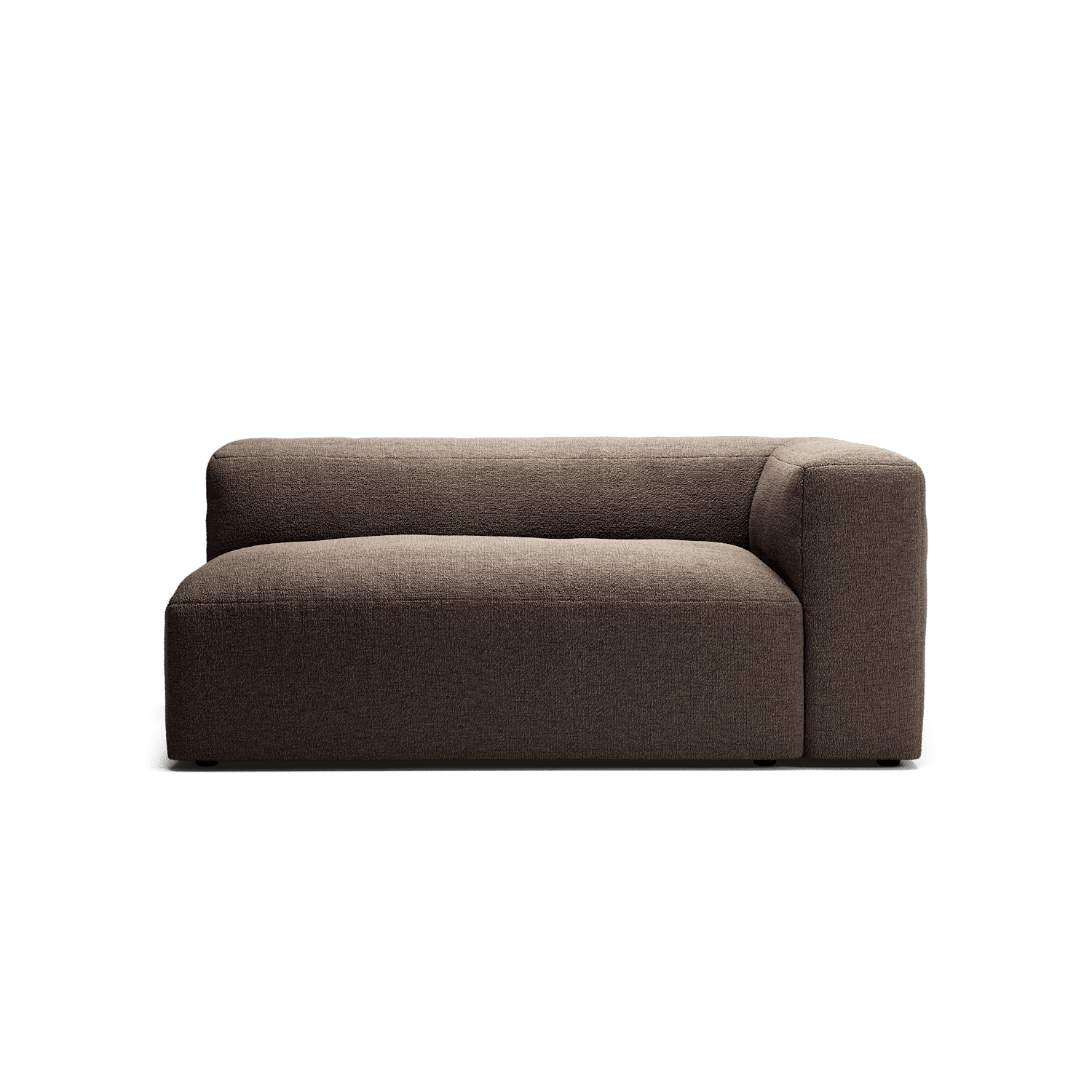 MONOLITH - 2 Seat - Right - Glint Bouclé Dark Brown