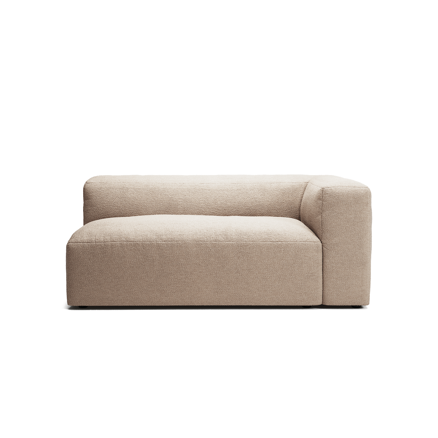 MONOLITH - 2 Seat - Right - Glint Bouclé Chalk Pink
