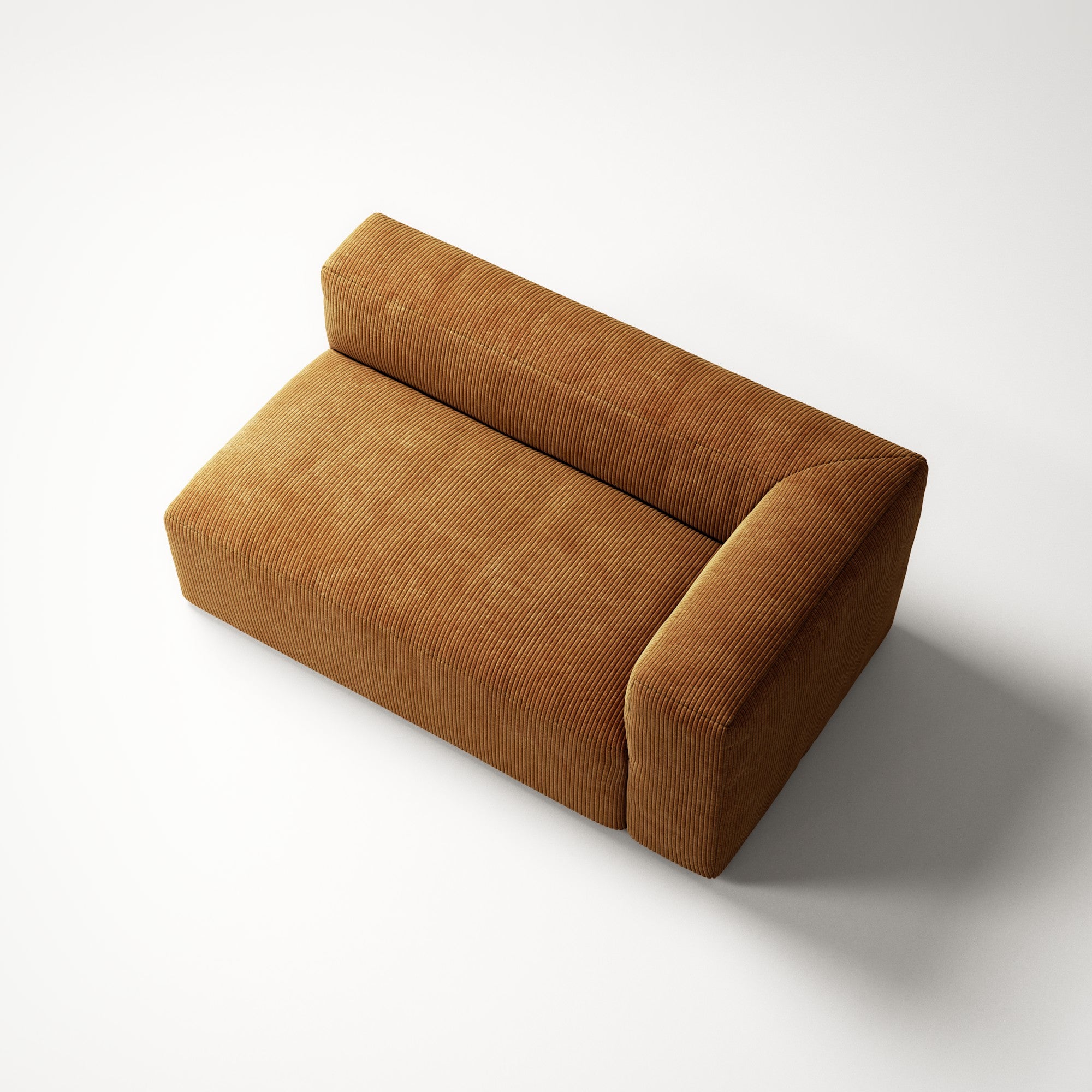 MONOLITH - 2 Seat - Right - Bold Corduroy Burnt Orange