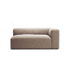 MONOLITH - 2 Seat - Right - Soft Matte Velvet Warm Beige