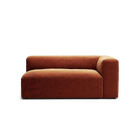 MONOLITH - 2 Seat - Right - Soft Matte Velvet Rust Orange