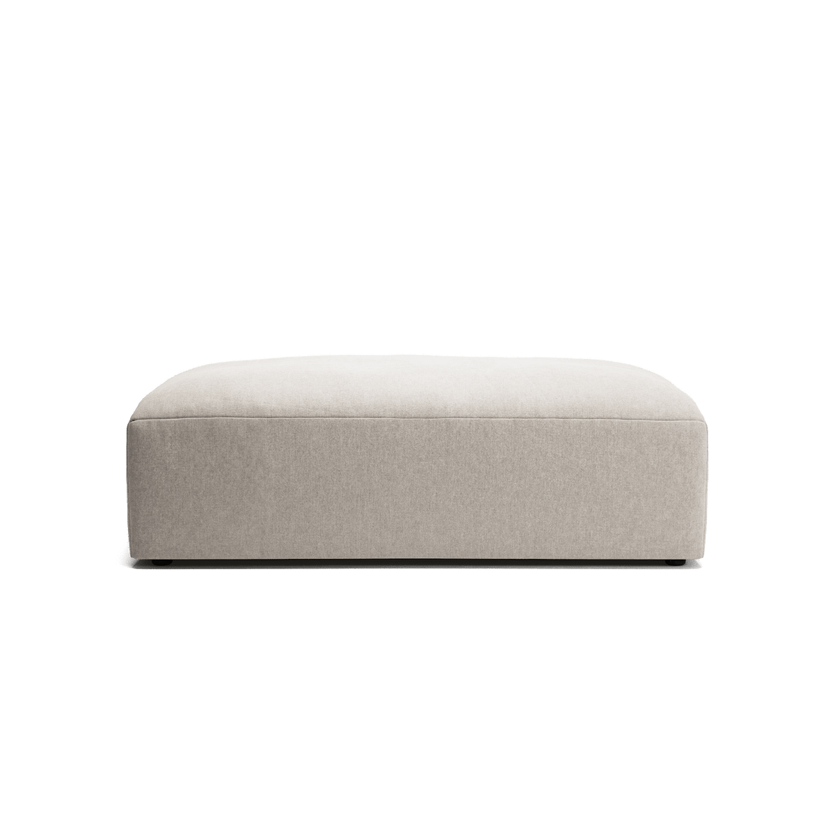 MONOLITH - Pouf - Micro Chenille Grey Cream
