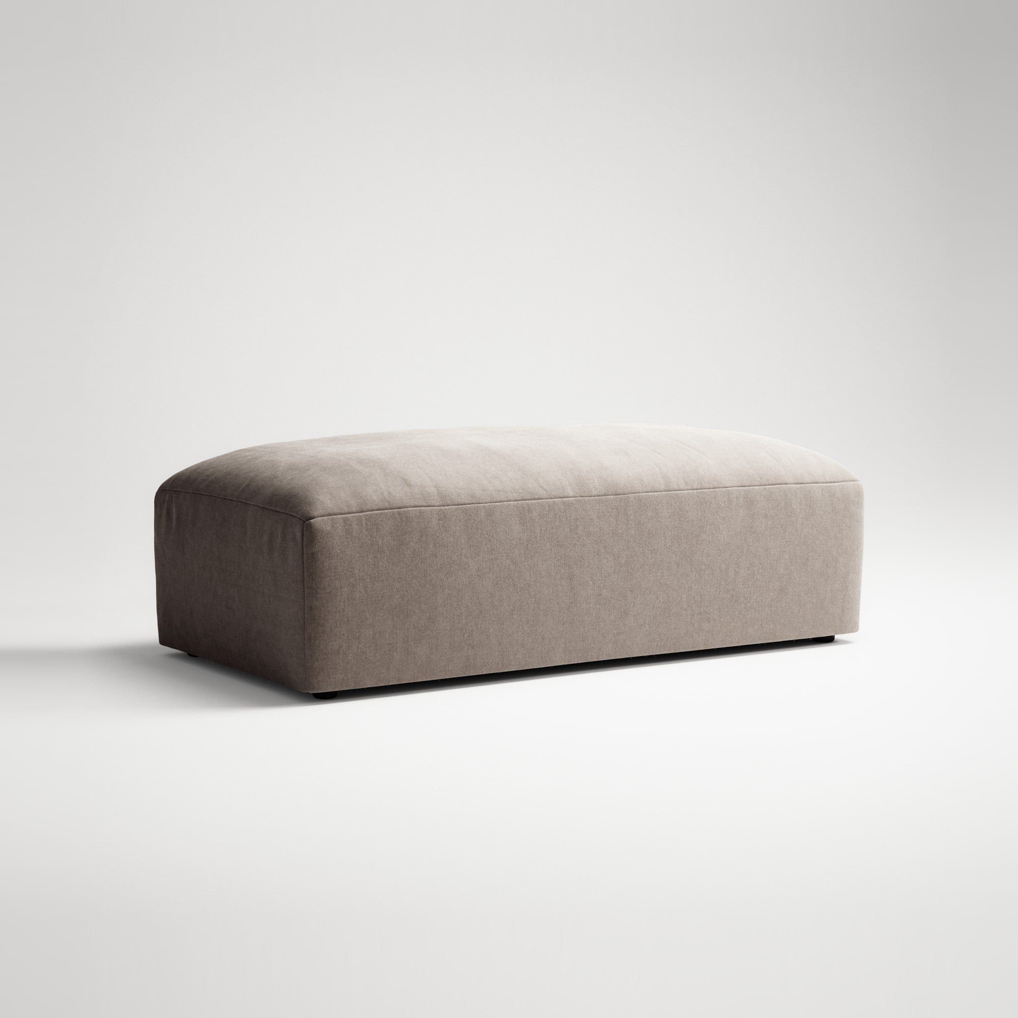 MONOLITH - Pouf - Micro Chenille Stone Beige