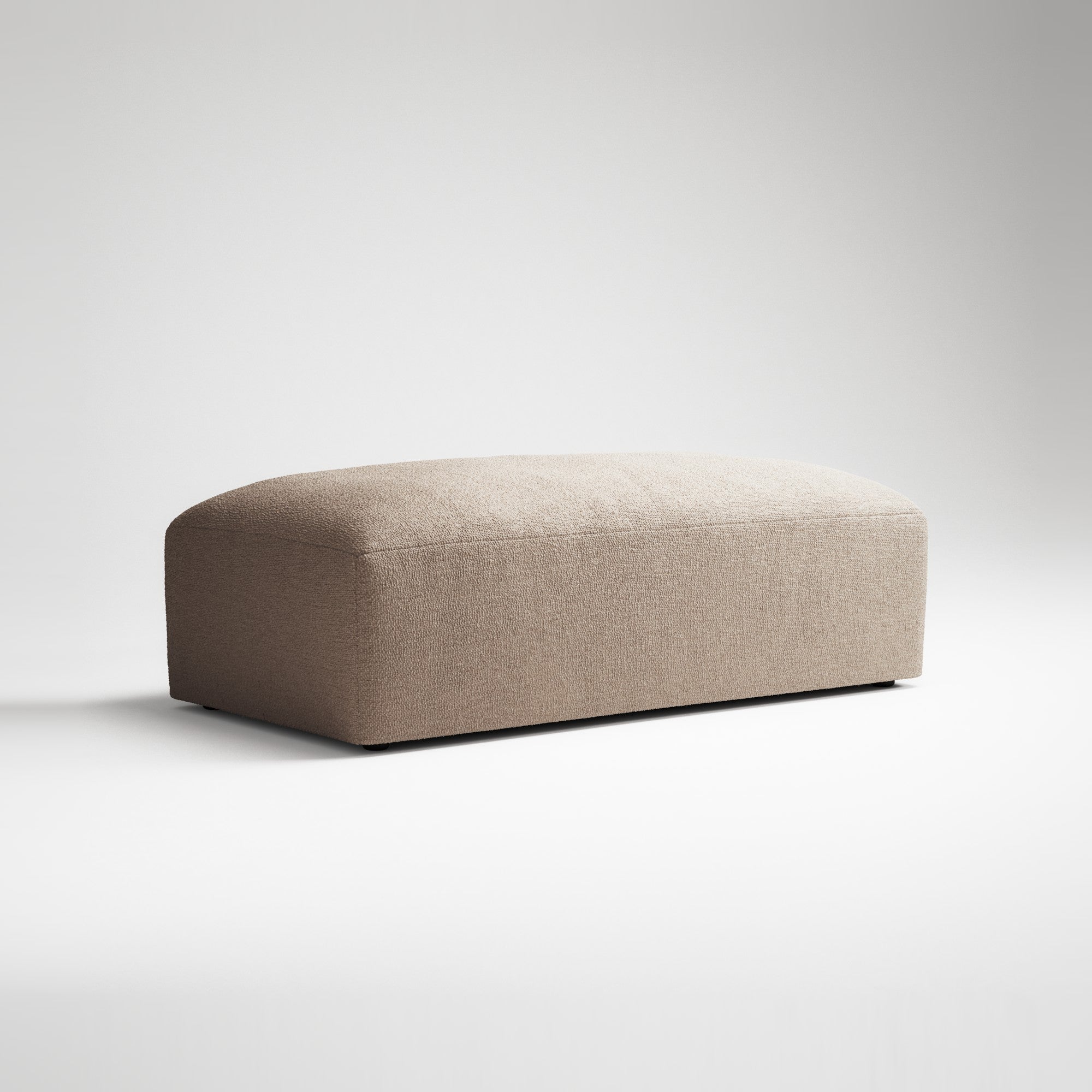 MONOLITH - Pouf - Glint Bouclé Chalk Pink