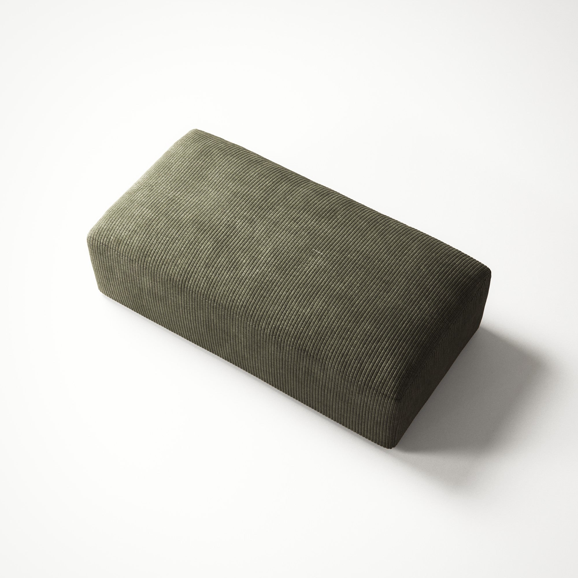 MONOLITH - Pouf - Bold Corduroy Moss Green