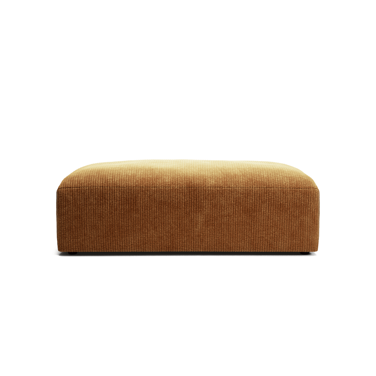 MONOLITH - Pouf - Bold Corduroy Burnt Orange