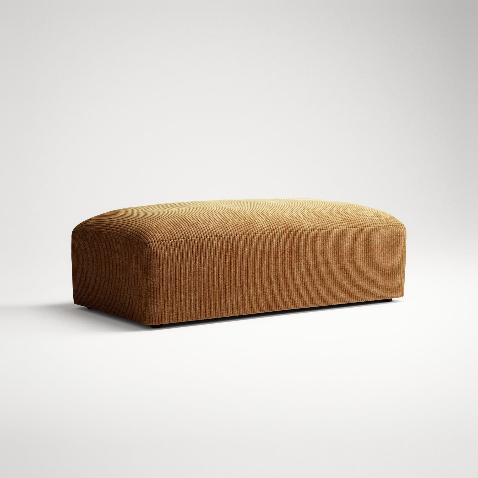 MONOLITH - Pouf - Bold Corduroy Burnt Orange