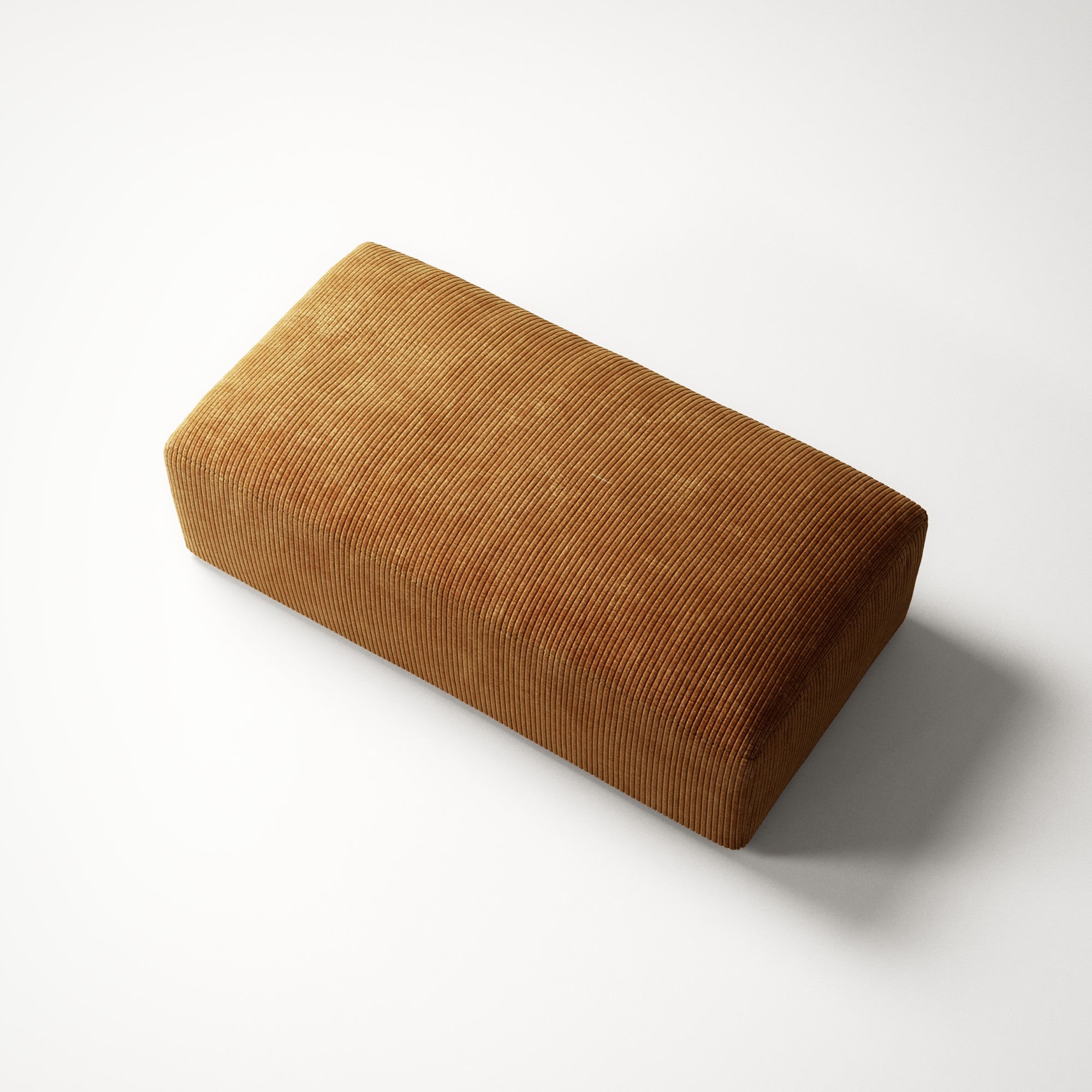 MONOLITH - Pouf - Bold Corduroy Burnt Orange