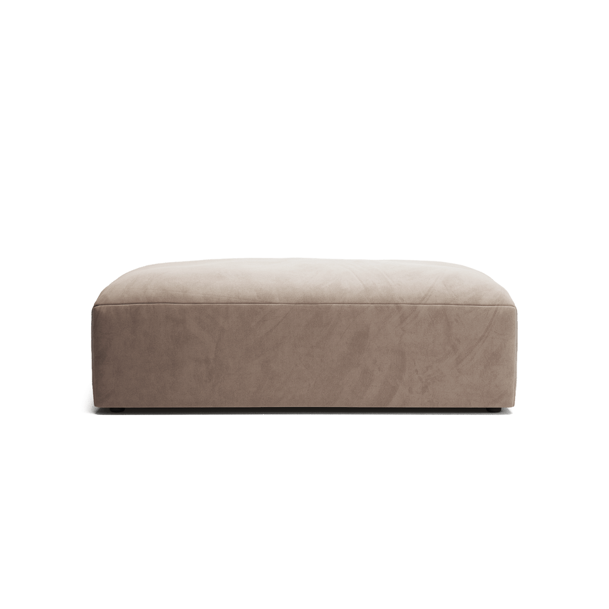 MONOLITH - Pouf - Soft Matte Velvet Warm Beige