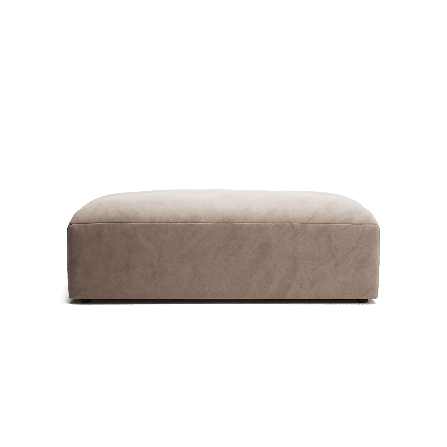MONOLITH - Pouf - Soft Matte Velvet Warm Beige