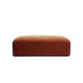 MONOLITH - Pouf - Soft Matte Velvet Rust Orange