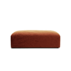 MONOLITH - Pouf - Soft Matte Velvet Rust Orange