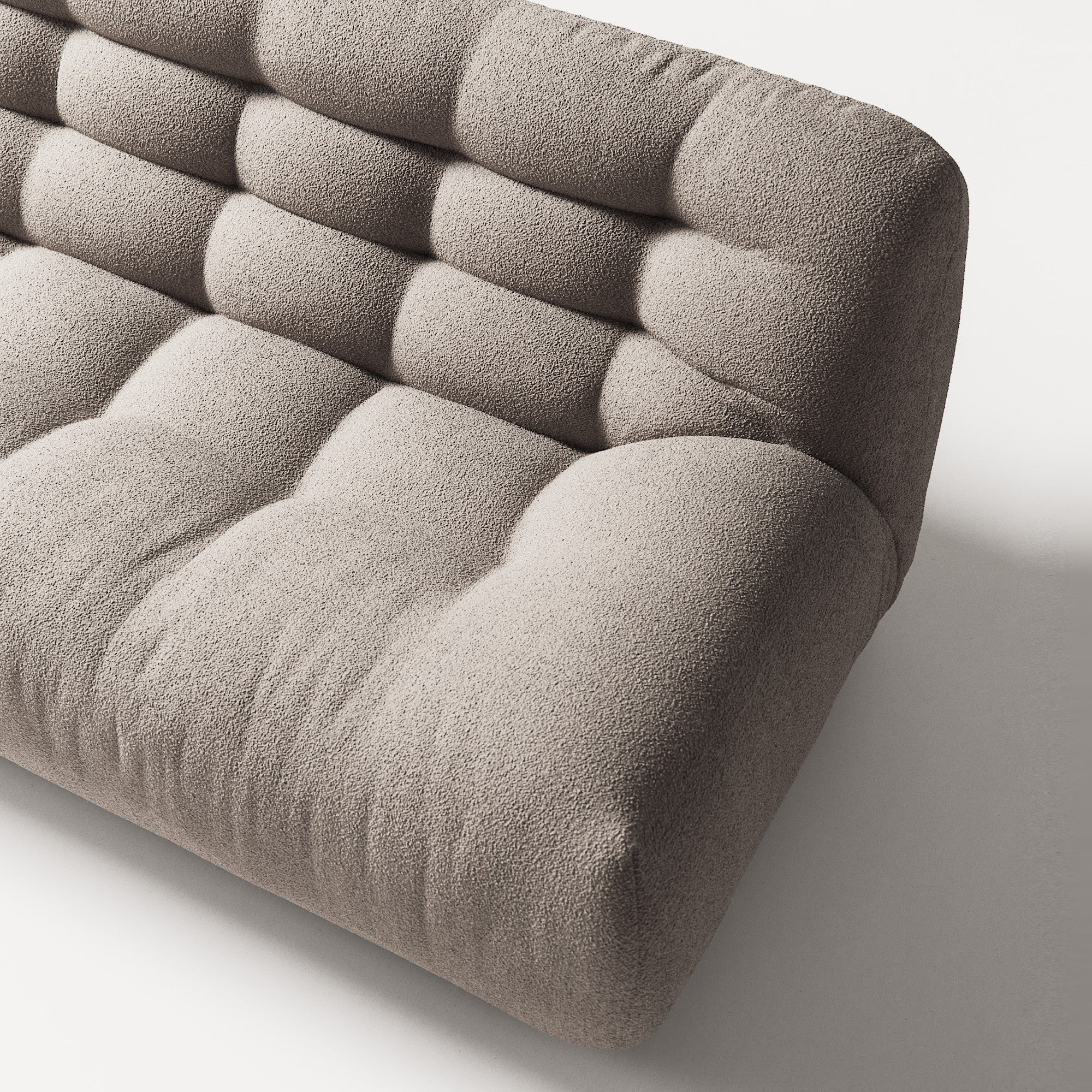Paloma - 3 Seat - Fine Bouclé Warm Grey
