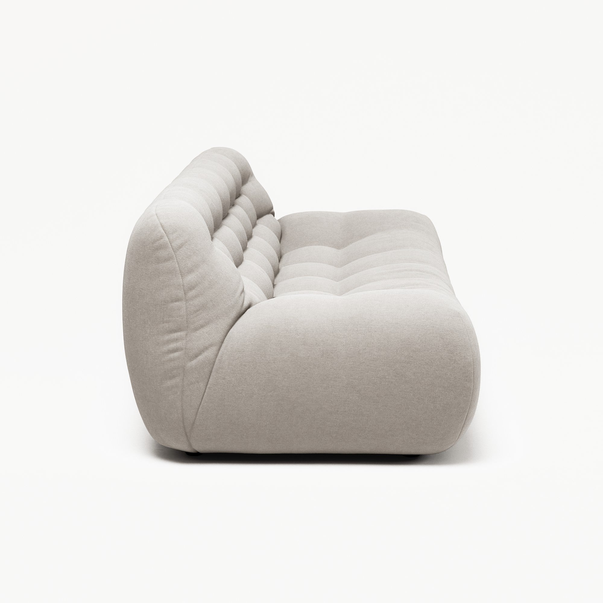 Paloma - 3 Seat - Micro Chenille Grey Cream