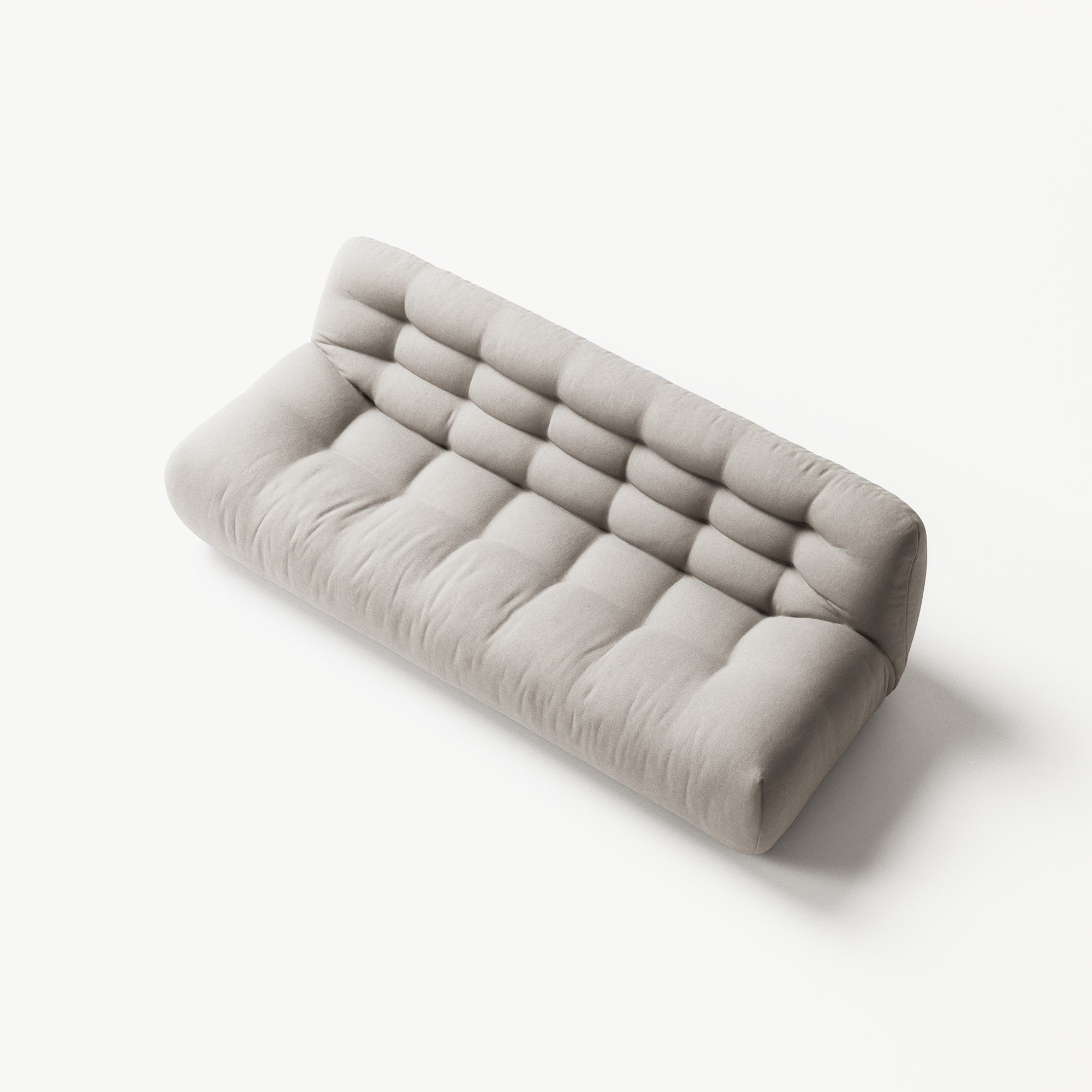 Paloma - 3 Seat - Micro Chenille Grey Cream