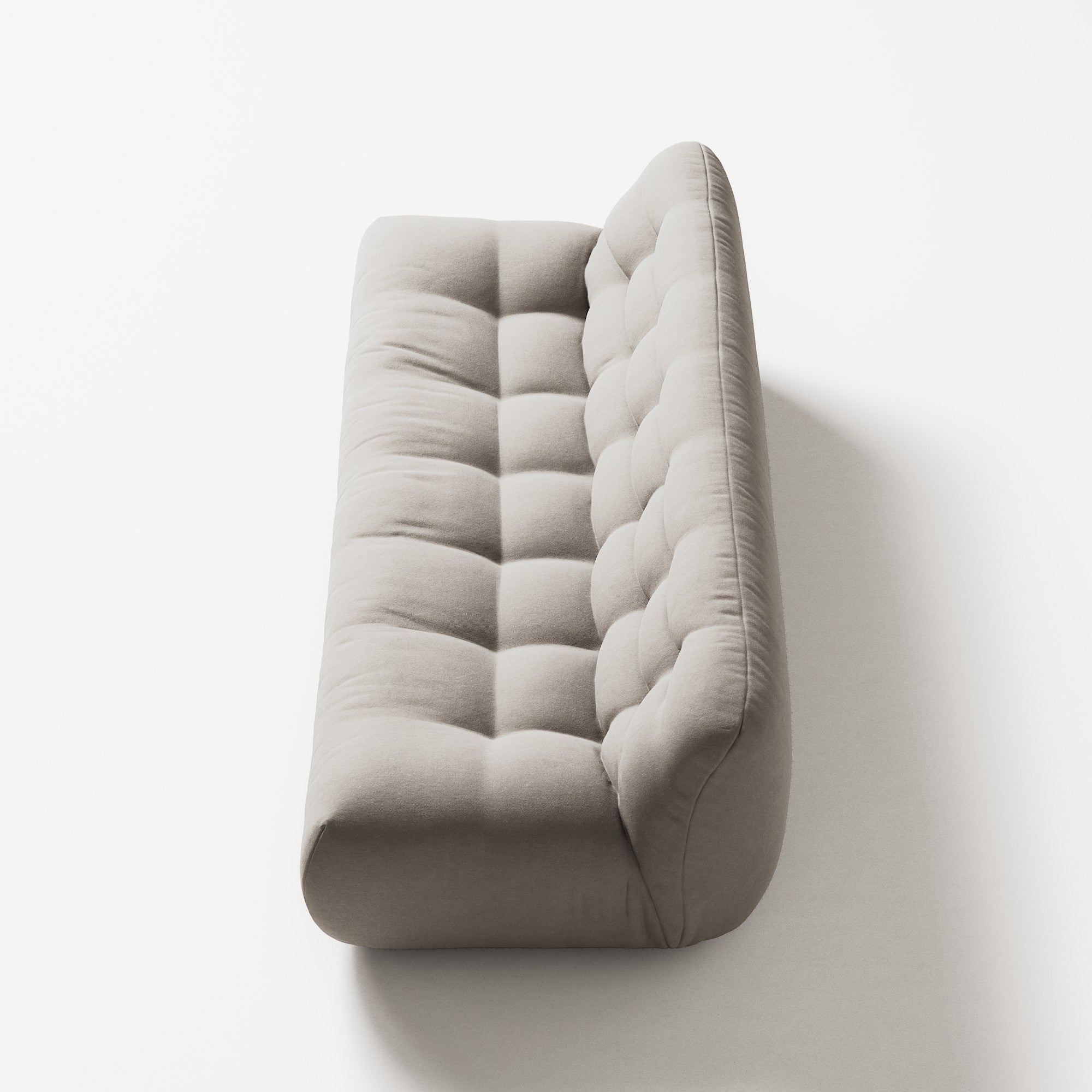 Paloma - 3 Seat - Micro Chenille Grey Cream