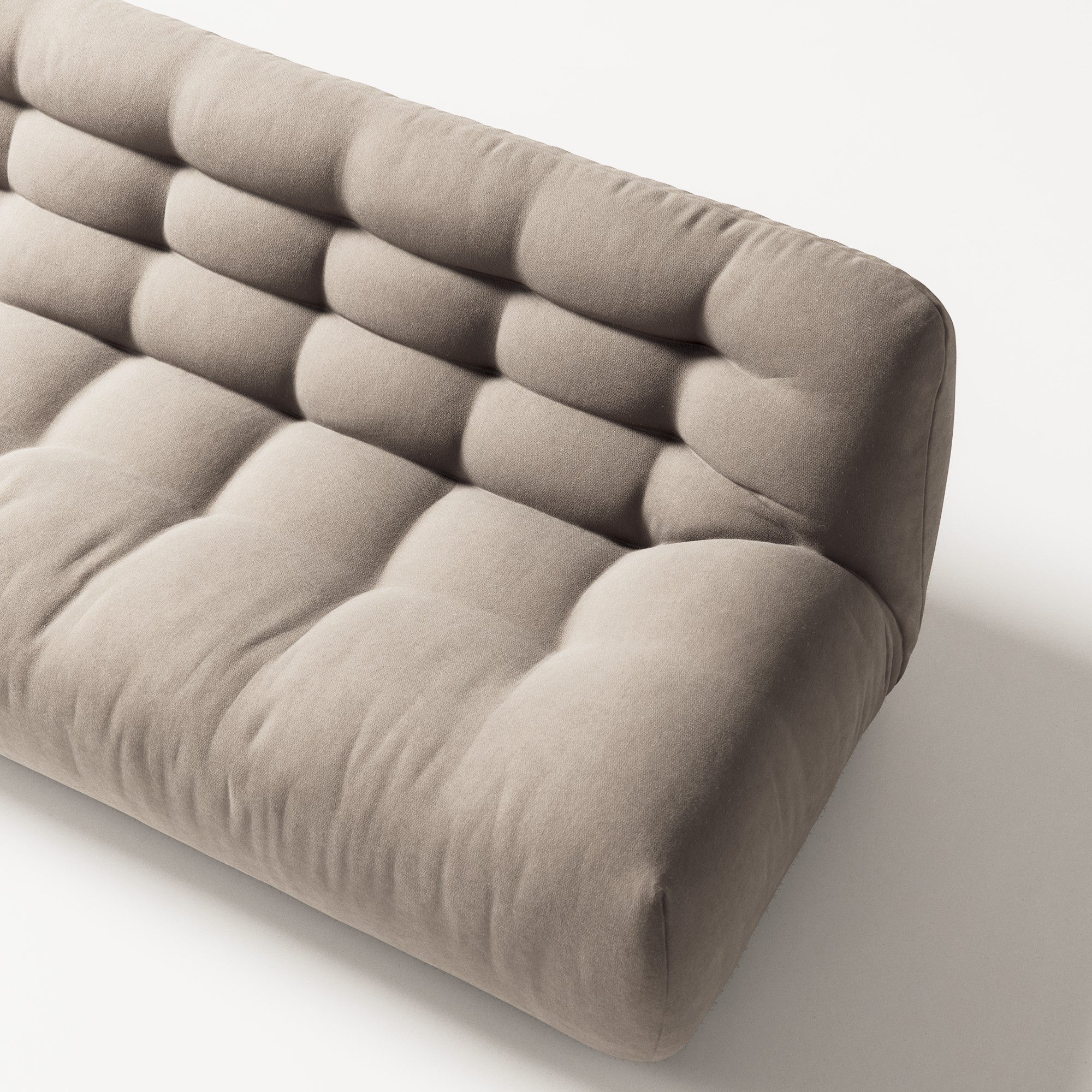 Paloma - 3 Seat - Micro Chenille Stone Beige
