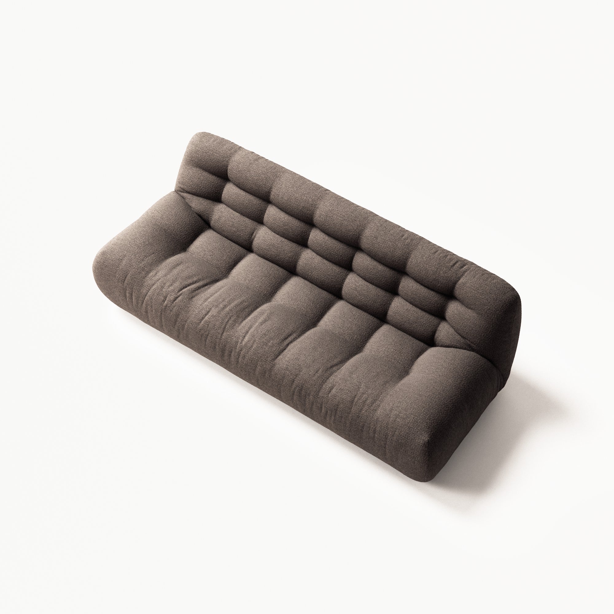 Paloma - 3 Seat - Glint Bouclé Dark Brown