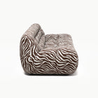 Paloma - 3 Seat - Chenille Jacquard Zebra Brown White