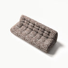 Paloma - 3 Seat - Chenille Jacquard Zebra Brown White