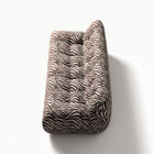 Paloma - 3 Seat - Chenille Jacquard Zebra Brown White