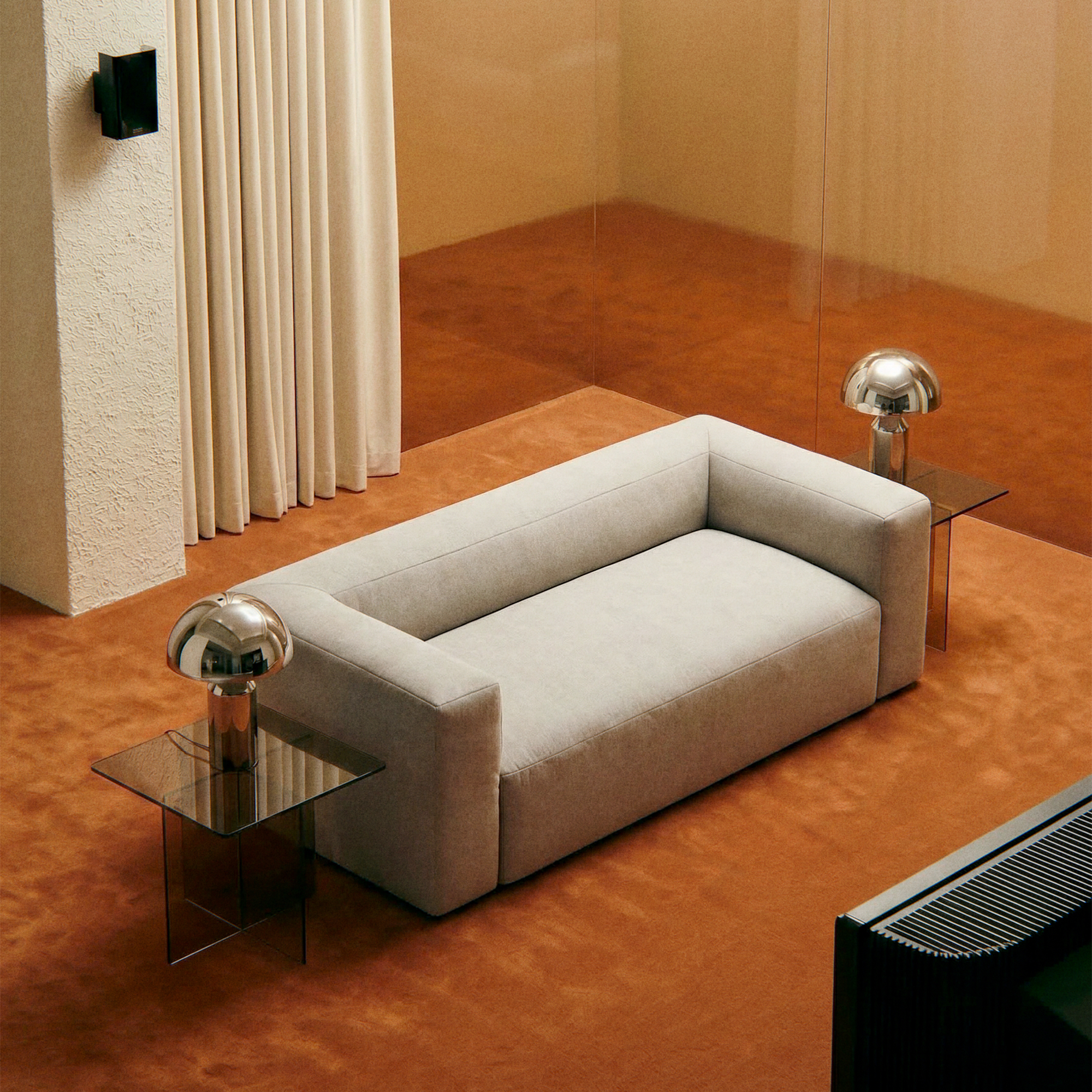 MONOLITH - 2 Seat - Micro Chenille Stone Beige