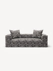 NOMAD - 2 Seat - Chenille Jacquard Zebra Black White