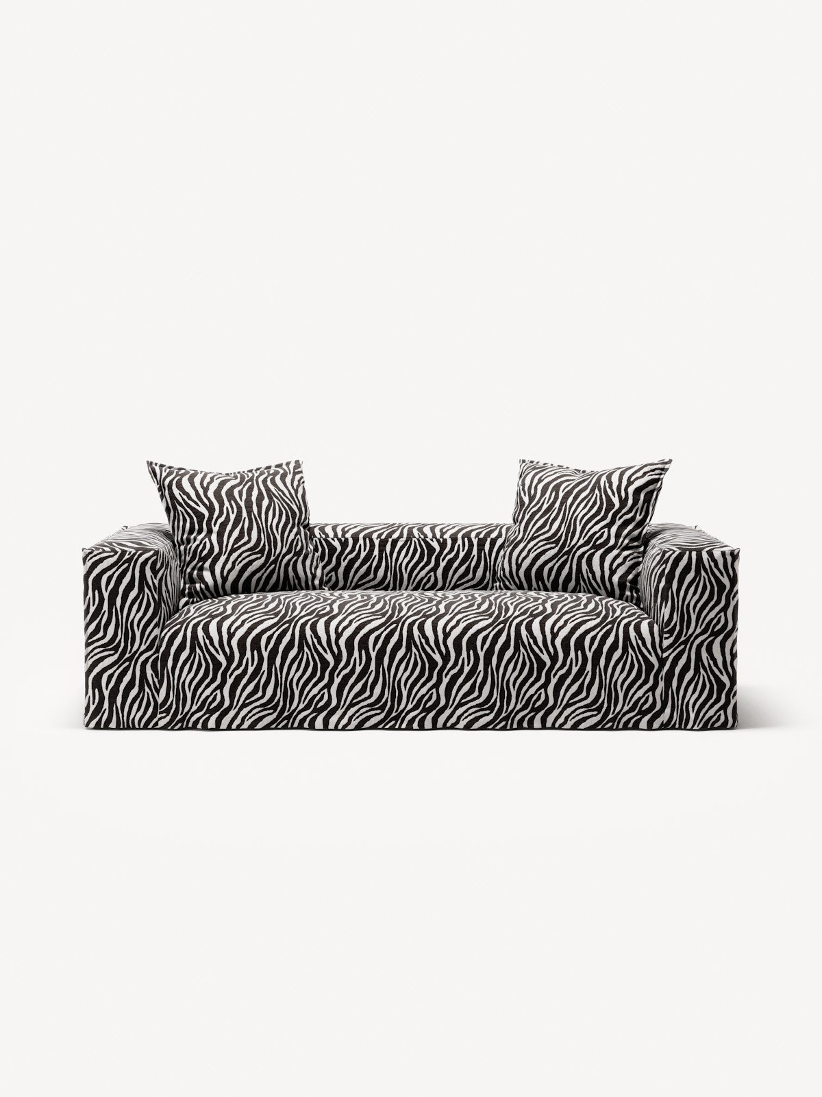 NOMAD - 2 Seat - Chenille Jacquard Zebra Black White