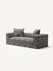 NOMAD - 2 Seat - Chenille Jacquard Zebra Black White