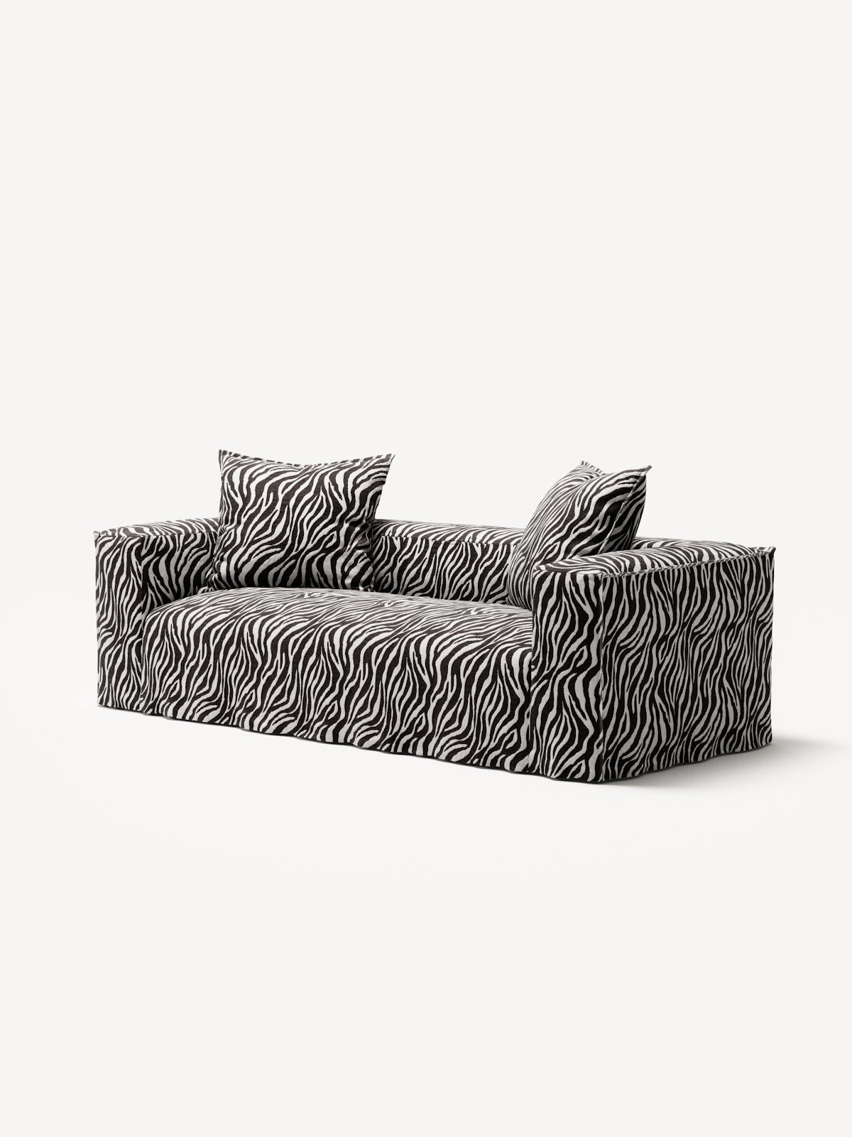 NOMAD - 2 Seat - Chenille Jacquard Zebra Black White