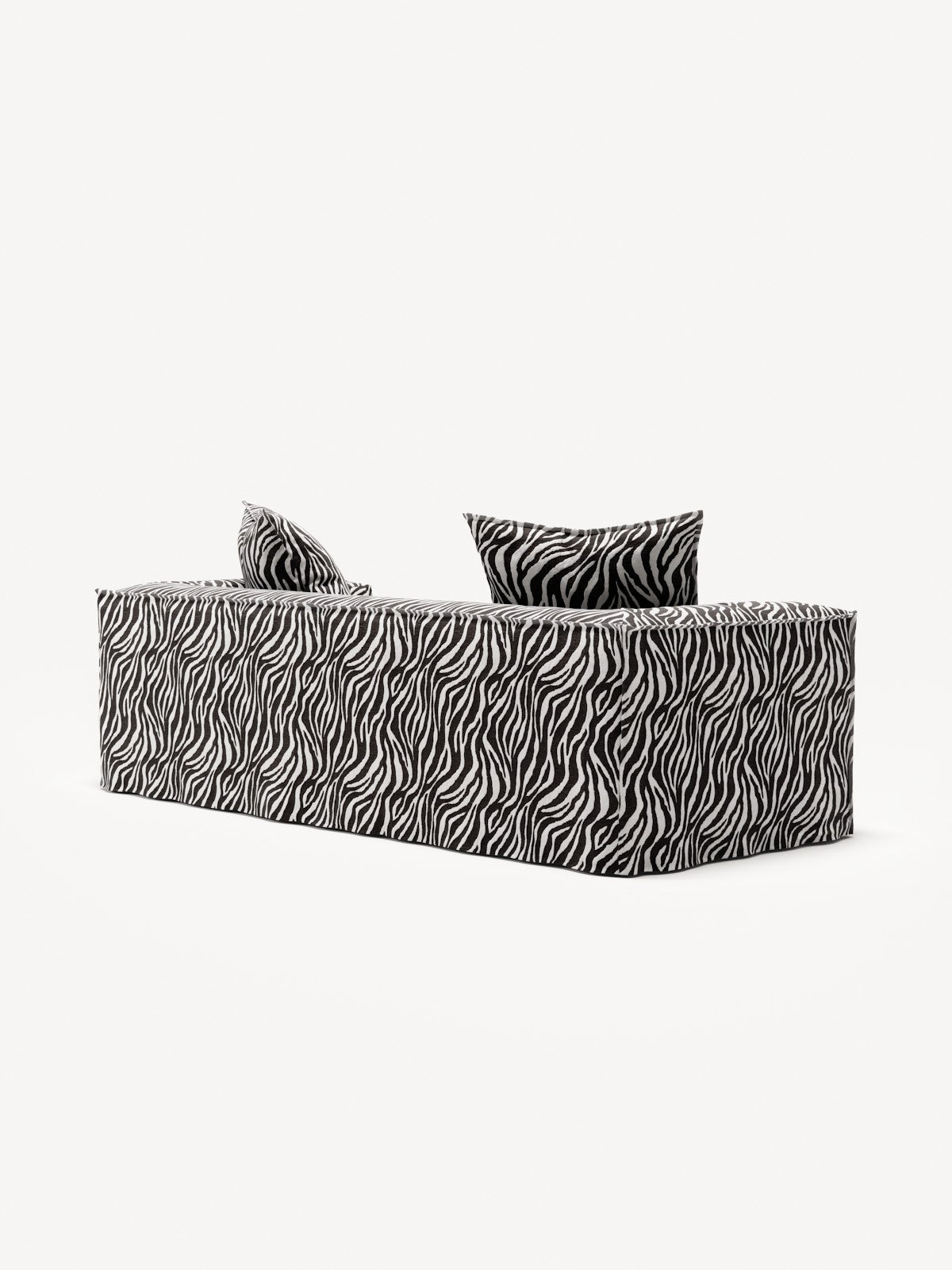 NOMAD - 2 Seat - Chenille Jacquard Zebra Black White