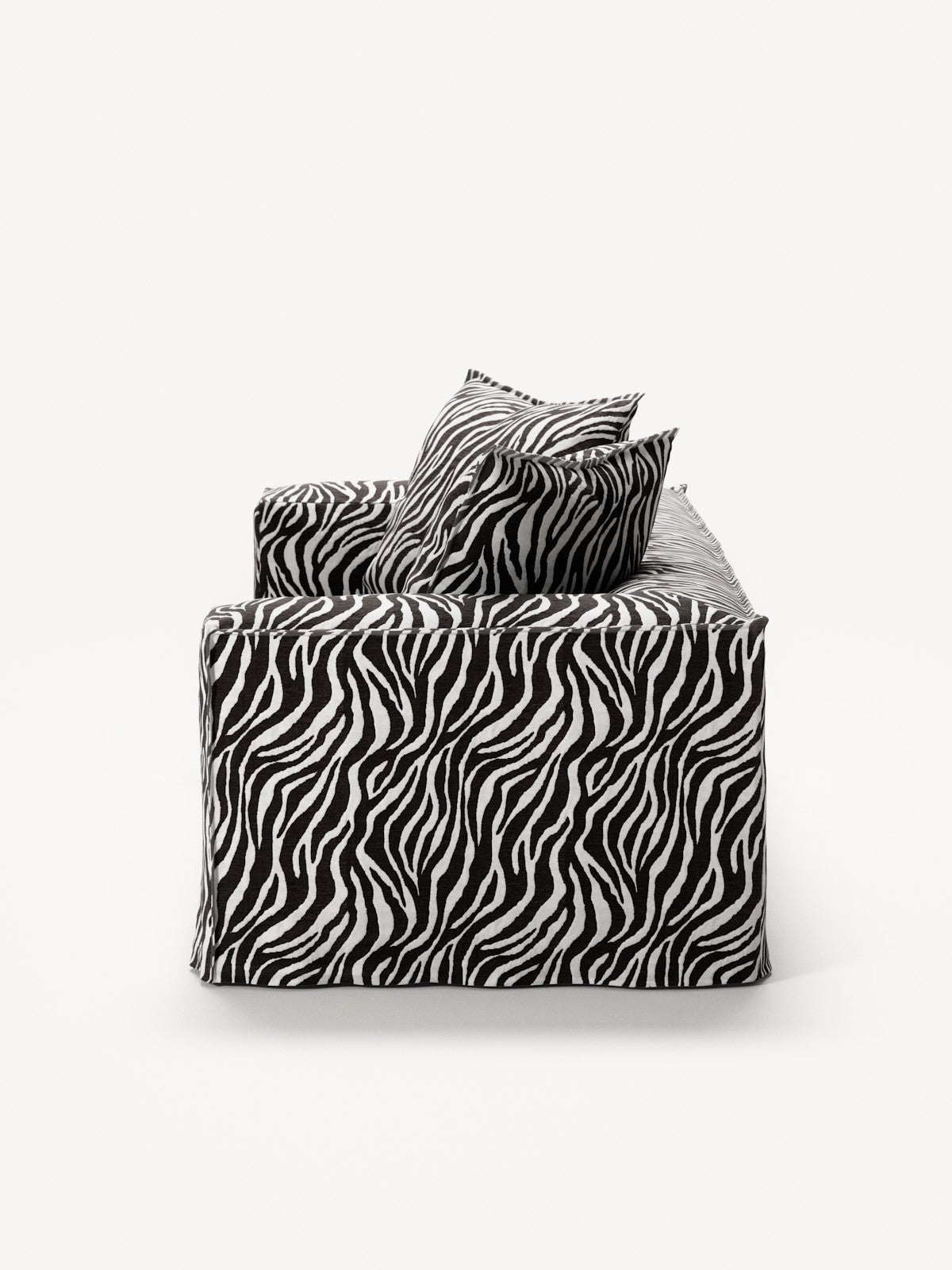 NOMAD - 2 Seat - Chenille Jacquard Zebra Black White