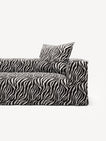 NOMAD - 2 Seat - Chenille Jacquard Zebra Black White