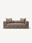 NOMAD - 2 Seat - Chenille Jacquard Zebra Brown White