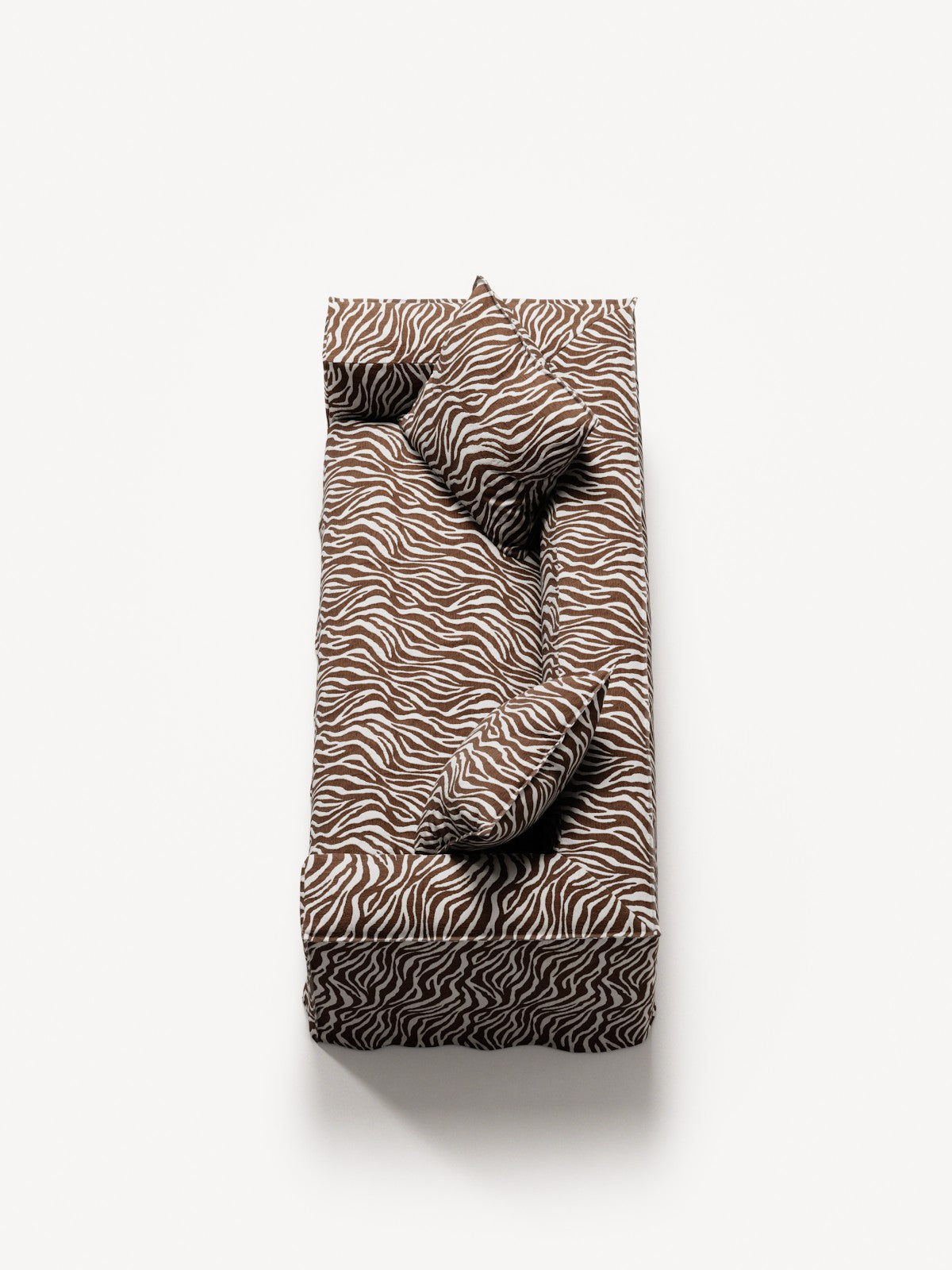 NOMAD - 2 Seat - Chenille Jacquard Zebra Brown White