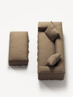 NOMAD - 2 Seater with Pouf - Pure Linen Natural