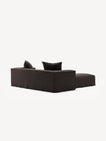 NOMAD - 2 Seater with Pouf - Pure Linen Truffle Brown