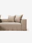 NOMAD - 3 Seater with Chaise Lounge - Left - Brushed Cotton Sandy Beige