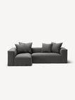 NOMAD - 3 Seater with Chaise Lounge - Left - Brushed Cotton Dark Gray