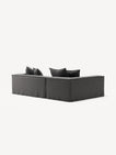 NOMAD - 3 Seater with Chaise Lounge - Left - Brushed Cotton Dark Gray