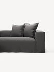 NOMAD - 3 Seater with Chaise Lounge - Left - Brushed Cotton Dark Gray